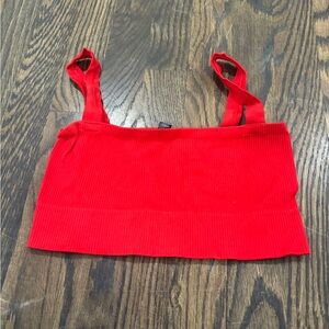 Urban Outfitters Scarlet Ribbed Crop Top